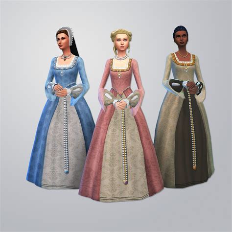 sims 4 tudor dress|sims 4 cc tudor gowns.